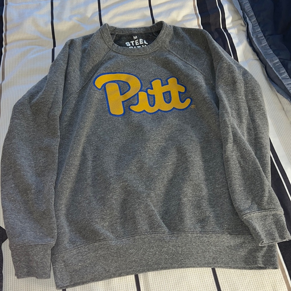 Pitt panthers steel city grey hoodie pullover